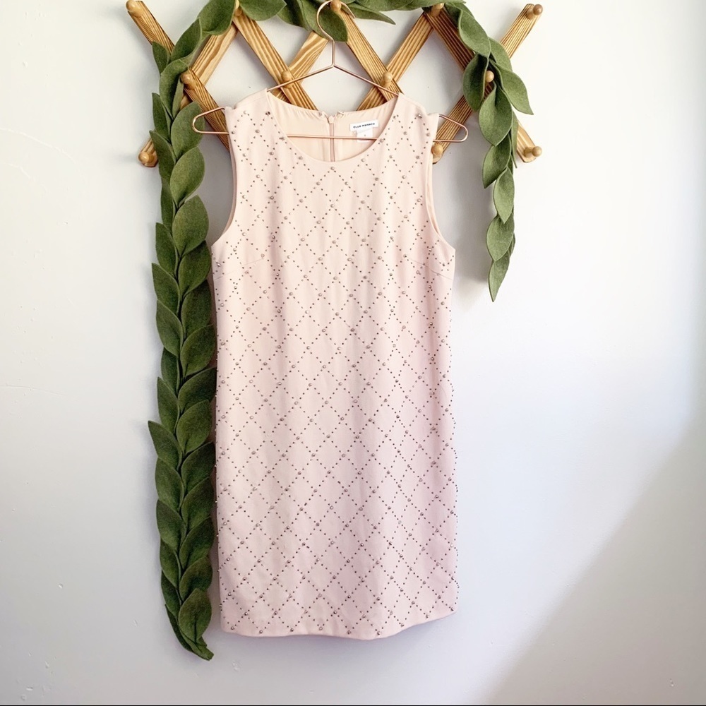 Club Monaco Studded Blush Dress